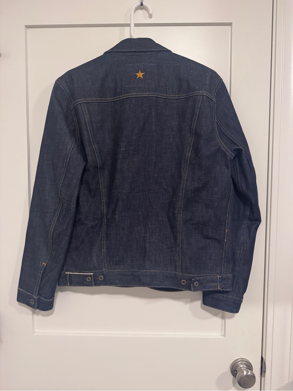 *UPDATED DESCRIPTION* Brave Star Ironside Dark Selvage Denim Trucker Jacket M - Picture 9 of 15